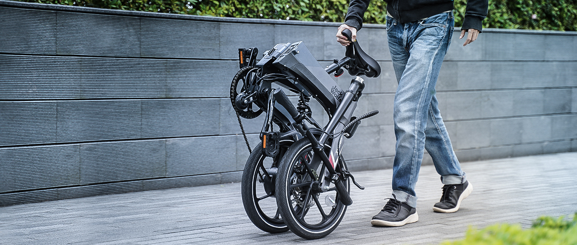 MaxWolf Hybrid電動摺疊自行車