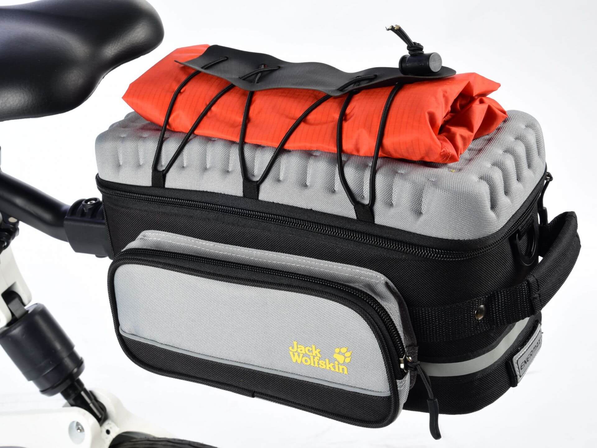 自行車車袋/旅行袋/Jack Wolfskin聯名系列/搭配專屬快拆系統可安裝於任意自行車座桿上/ENERMAX安耐美健康科技