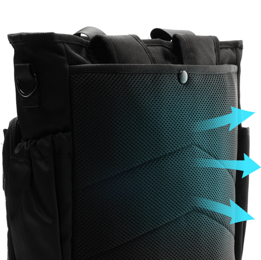 高透氣輕量EVA蜂巢狀網布泡綿墊/透氣減壓背墊設計/多功能都會生活背包/ENERMAX安耐美健康科技
