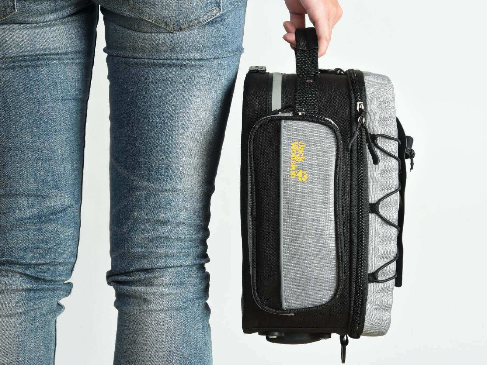 自行車車袋/旅行袋/Jack Wolfskin聯名系列/便利的提把設計，攜行更便利/ENERMAX安耐美健康科技